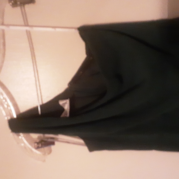 One Shoulder Kelly Green Evening Dress Sz 8 - Picture 2 of 6